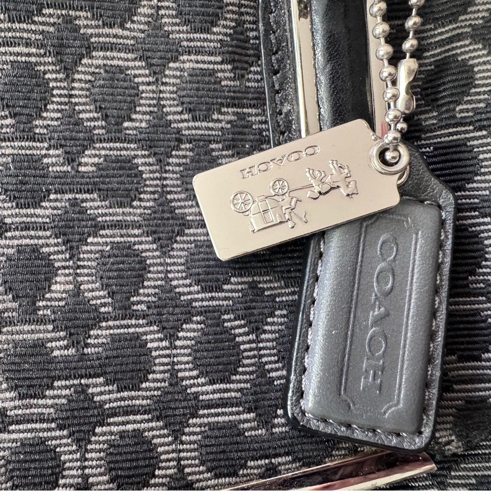 Coach Black and Gray Satchel - Picture 3 of 11